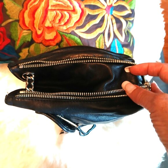 REBECCA MINKOFF - Black Leather Bag - Picture 5 of 16
